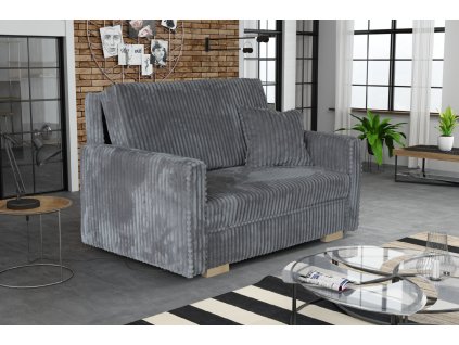 Rozkládací křeslo Vivian Piano II šedá