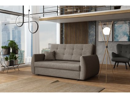 Pohovka Vivian Art III hnědošedá