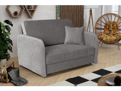 Rozkládací křeslo Vivian Loft II Run Again šedá