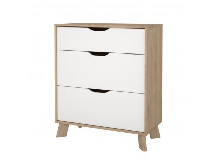 Komoda Iker 703 jackson hickory/bílá