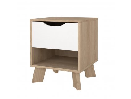 Noční stolek Iker 704 jackson hickory/bílá