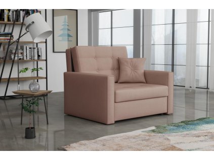 Rozkládací křeslo Vivian Lux I Gerra starorůžová