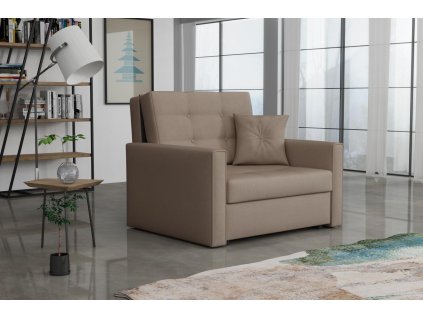 Rozkládací křeslo Vivian Lux I Soft světle hnědá