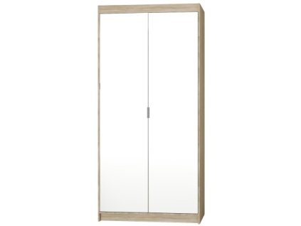 Skříň Enja 2D/2 zrcadla dub sonoma