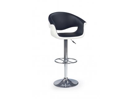 H46 barová židle bílá/černá