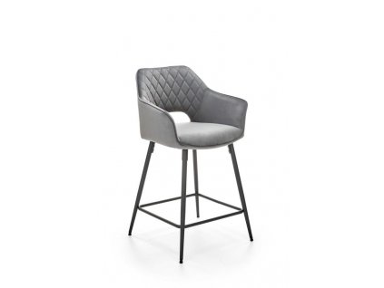 H107 barová židle šedá