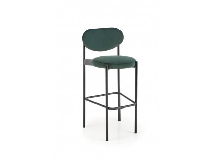 H108 barová židle tmavě zelená
