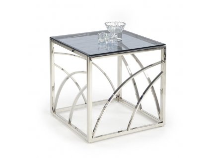 UNIVERSE konferenční stolek čtverec stříbrný