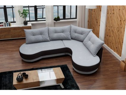 Sedací souprava Abbey P šedá/černá