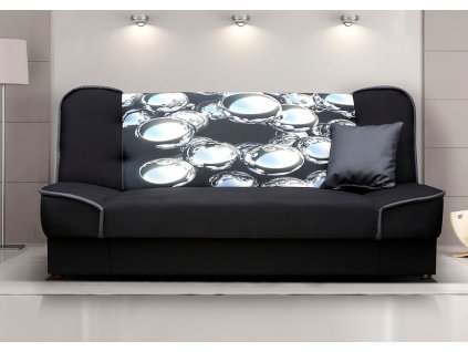 Pohovka Rallye černá/bubliny