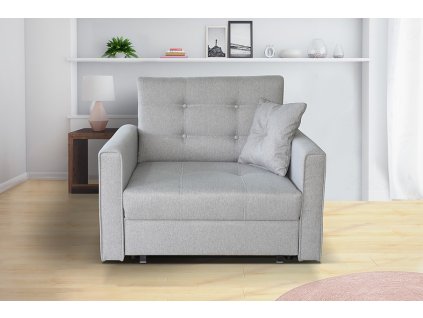 Rozkládací křeslo Vivian Lux I šedá