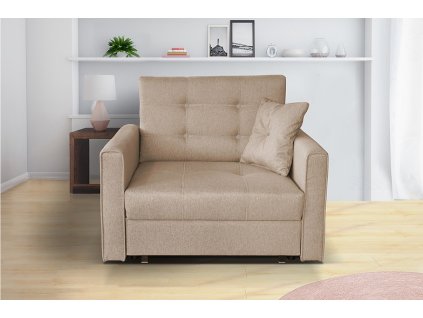 Rozkládací křeslo Vivian Lux I béžová