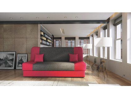 Pohovka Jasmín Sawana červená/šedý střed