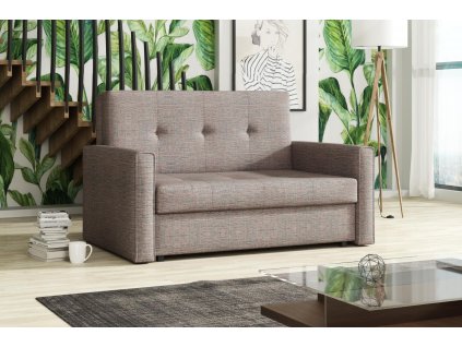 Rozkládací křeslo Vivian Bis II béžovo-červená