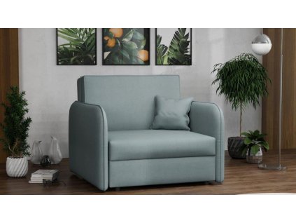 Rozkládací křeslo Vivian Loft I Mono světle zelená