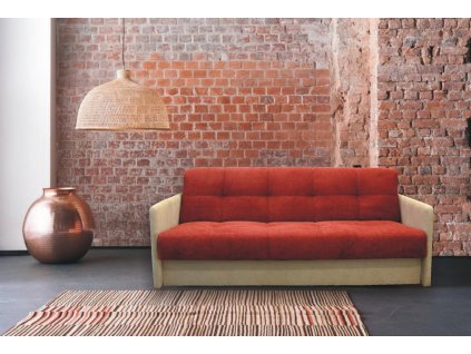 Pohovka Malaga Mini vínová/béžová