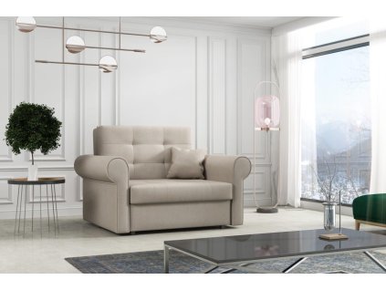 Rozkládací křeslo Vivian Silver I béžová