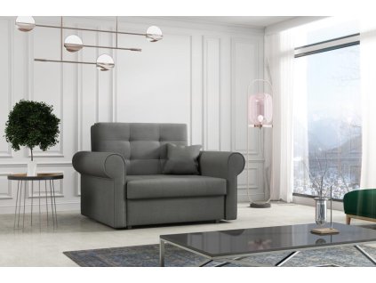 Rozkládací křeslo Vivian Silver I šedá