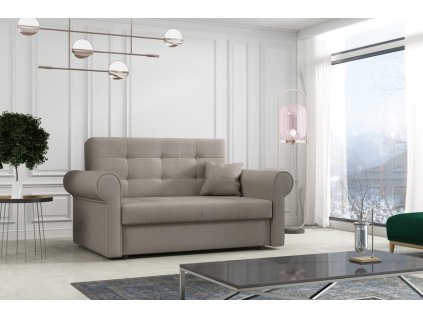 Rozkládací křeslo Vivian Silver II světle hnědá