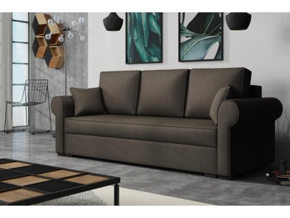 Pohovka Megan tmavě hnědá