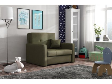 Rozkládací křeslo Vivian Bis I khaki zelená