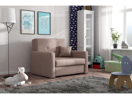 Rozkládací křeslo Vivian Bis I starorůžová