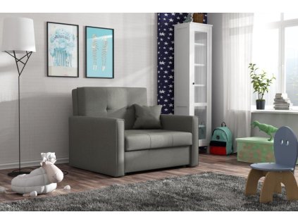 Rozkládací křeslo Vivian Bis I šedo-hnědá