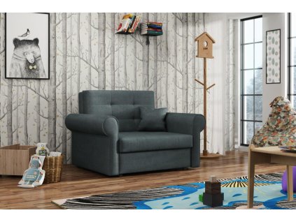 Rozkládací křeslo Vivian Silver I Paros šedá