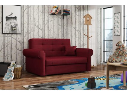 Rozkládací křeslo Vivian Silver II Kronos bordó