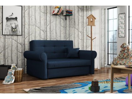 Rozkládací křeslo Vivian Silver II Kronos modrá