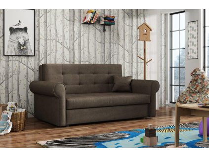 Pohovka Vivian Silver III Paros hnědá