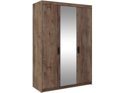 Skříň Enja 3D se zrcadlem dub lefkas