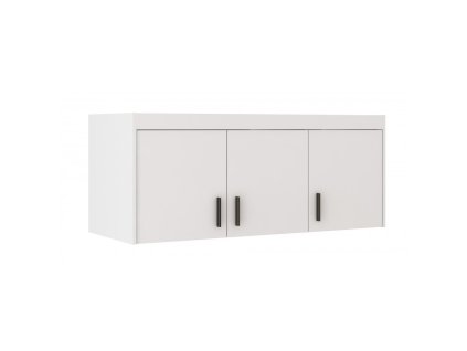 Nástavec na skříň Enja 3D bílá