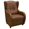 Relaxační křeslo ušák René světle hnědé Watusi 38