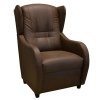 Relaxační křeslo ušák René tmavě hnědé Watusi 44