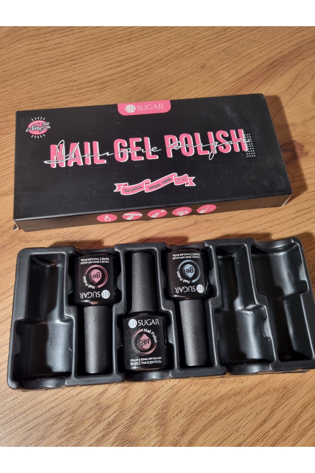 UR SUGAR - UV Lak na nechty 6ks po 7ml NEKOMPLETNÉ BALENIE!