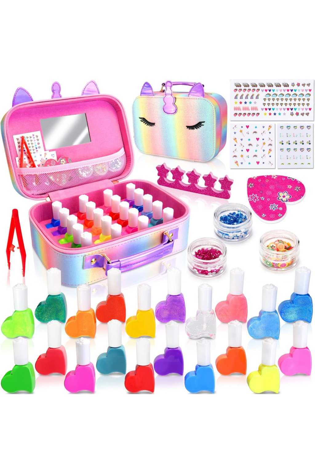 MarckersHome Detské sady lakov na nechty pre dievčatá