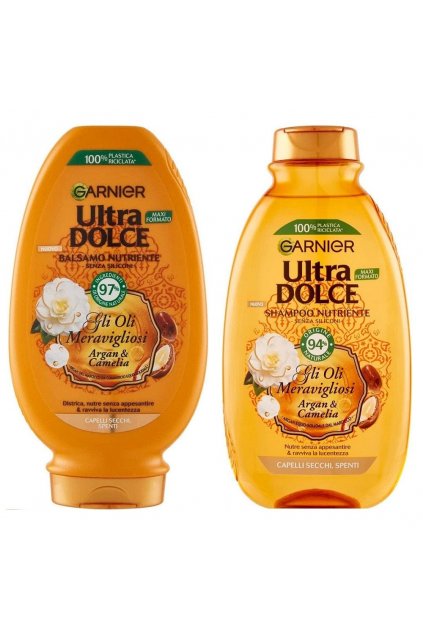 garnier shampoo testpack garnier ultra dolce shampoo balsamo meraviglioso all olio d argan e di camelia 300ml 250ml 3600542158176 38558689034466