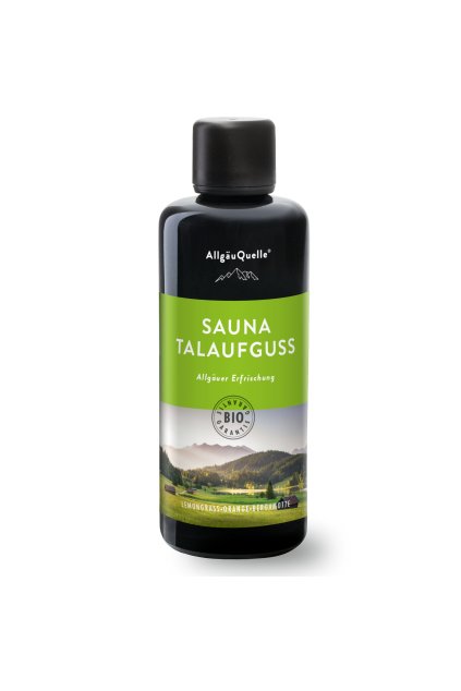 Bio sauna infúzia Allgäu Osvieženie - Citrónová tráva / Pomaranč / Bergamot 100 ml