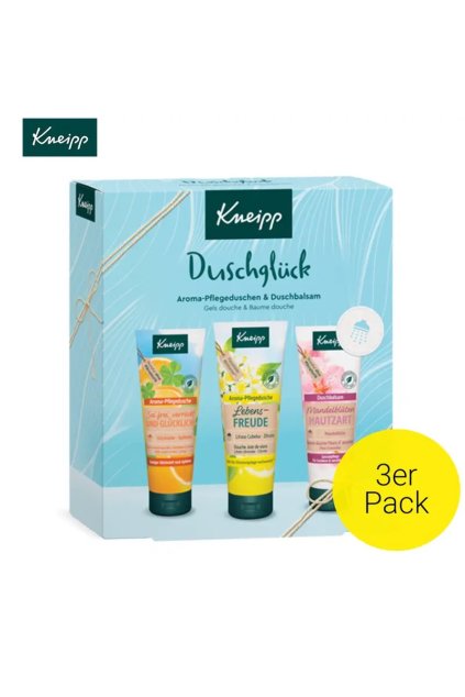 kneipp 3er set duschgluck pflege geschenkset mit aroma pflegedusche cremedusche 915306.800x800@150.high.Kneipp Logo@300.2