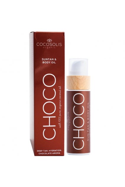 Cocosolis organic Čokoládový opaľovací olej 110 ml