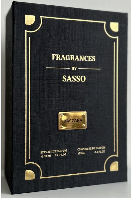 FRAGRANCES BY SASSO - BACCARA Extrait 50ml, Concentre 3ml,