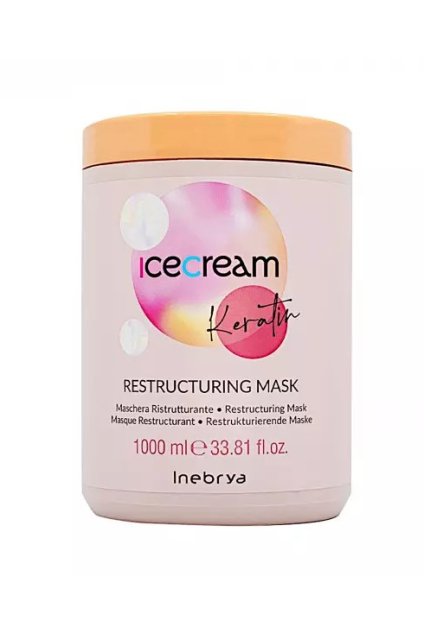 Inebrya Reštrukturalizačná maska na poškodené vlasy s keratinom 1000ml