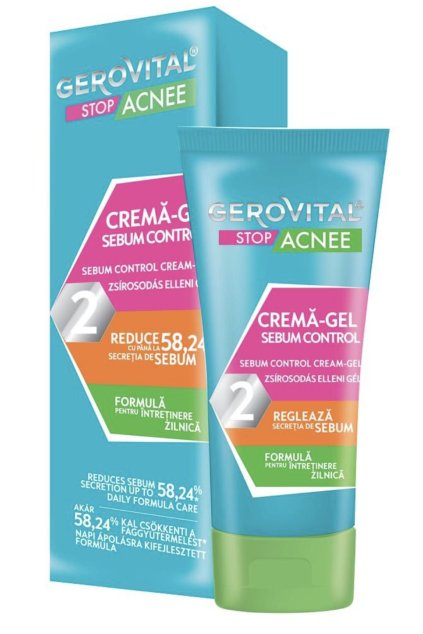 Sebum Control cream gel Gerovital Stop Acne 50 ml 1399