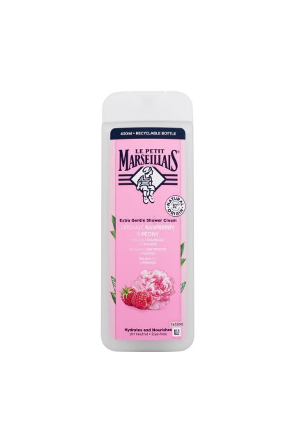 le petit marseillais extra gentle shower cream organic raspberry peony doccia crema 400 ml 472119