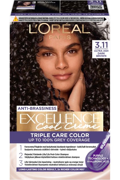 loreal paris excellence cool creme 311 ultra ash dark brown 1185 783 0008 1