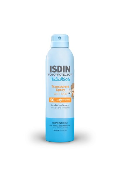 transparent spray wet skin pediatrics spf50 250 ml