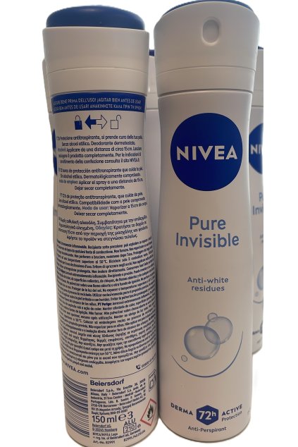 Nivea Women Deodorant Spray – Pure Invisible 150ml