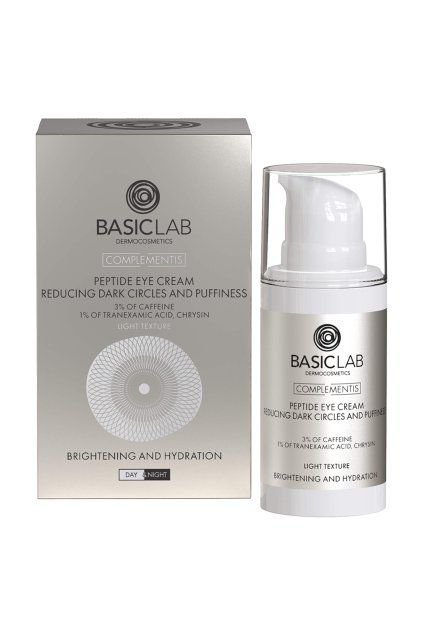 eng pl BasicLab Peptide Eye Cream Brightening Depuffing 15ml 37845 1
