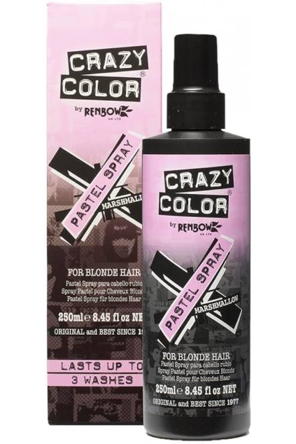 Crazy Color Instant Temporary Hair Color Pastelový pigmentový sprej Marshmallow